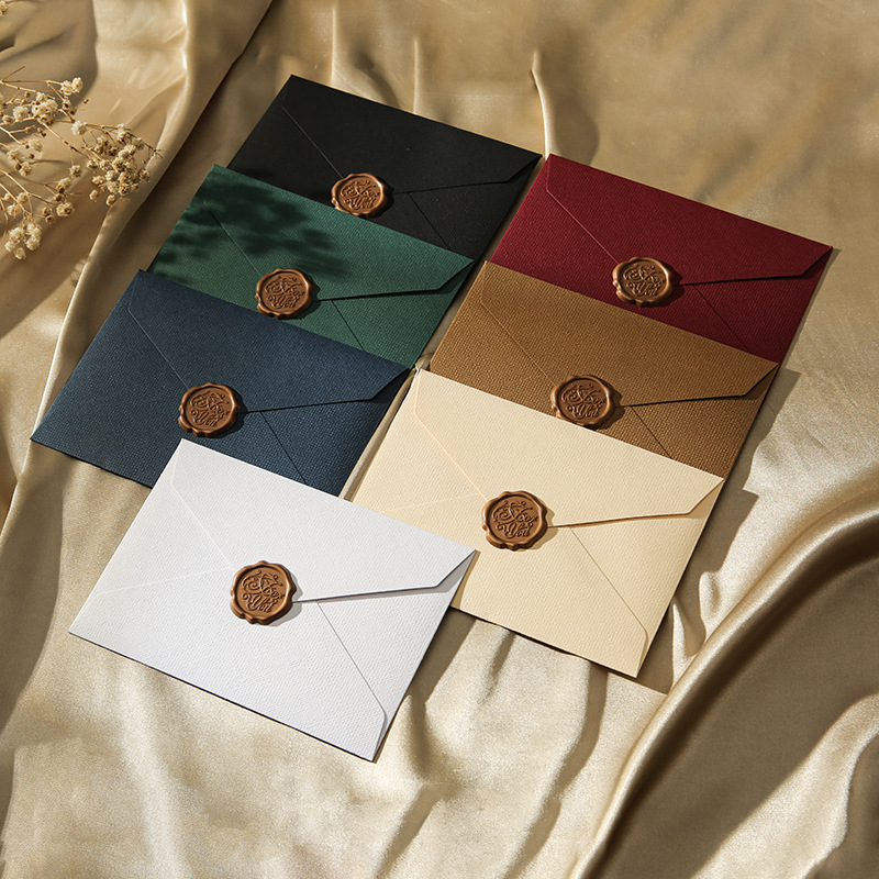 10 set 16x11cm Greeting Cards  - Wax Seal Stamp Kit บทวิจารณ์และราคา