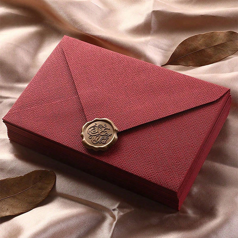 10 set 16x11cm Greeting Cards  - Wax Seal Stamp Kit บทวิจารณ์และราคา