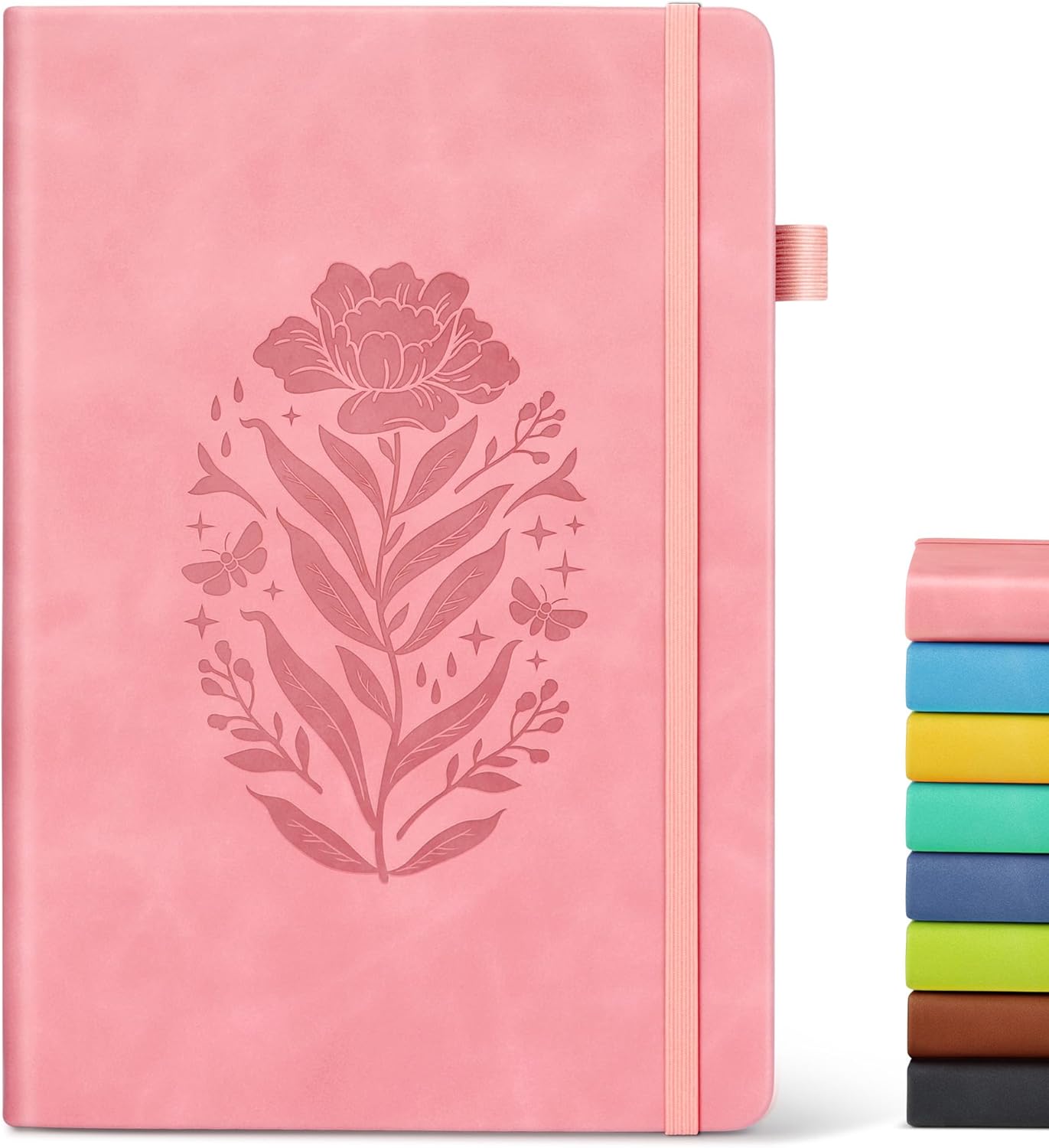A5 Pink Hardcover Leather Jour - Journal Leather Hardcover บทวิจารณ์และราคา