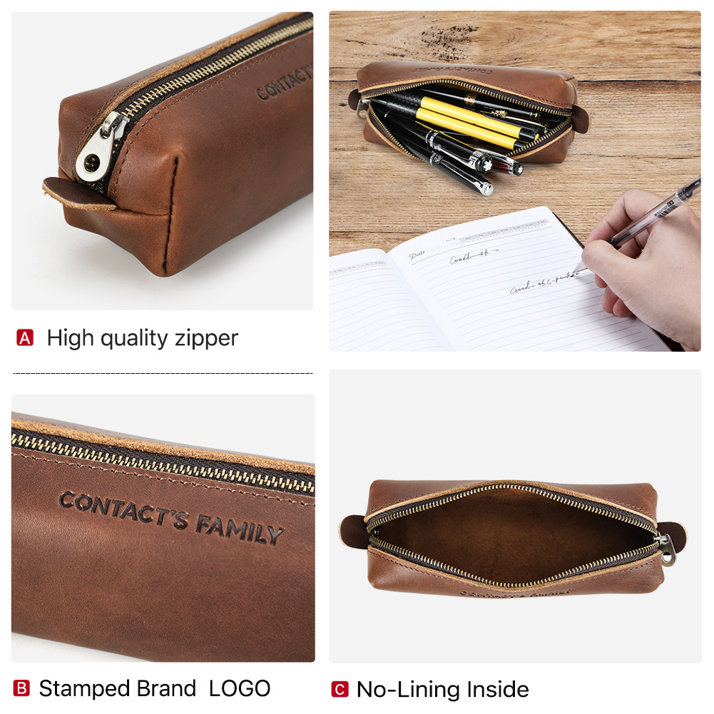Retro Leather Pencil Case High - Stationery Supplies Business บทวิจารณ์และราคา
