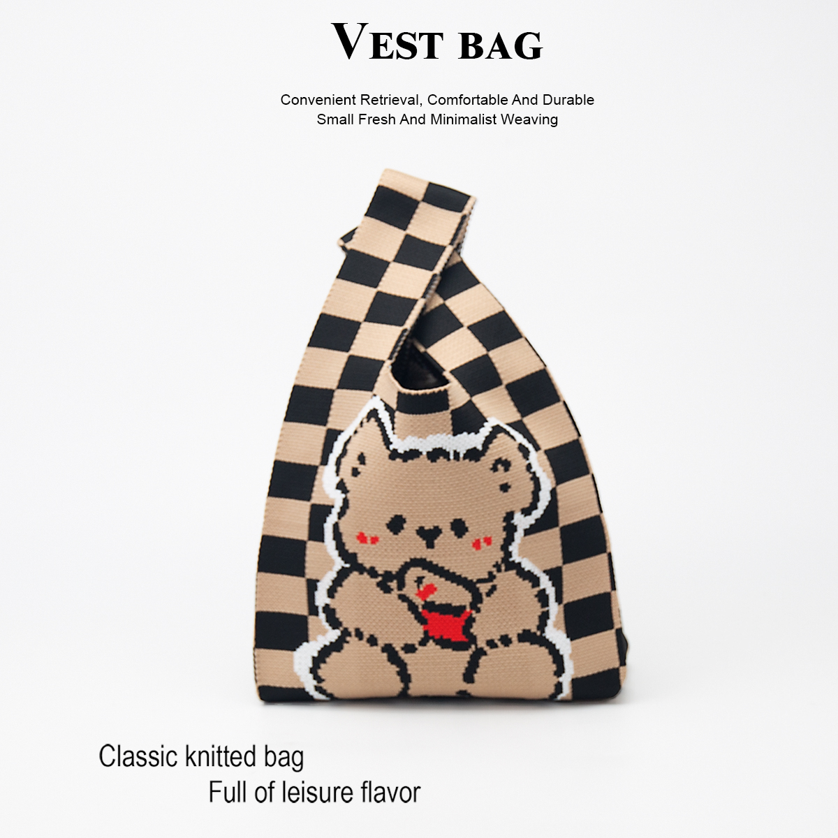 Cute Knitted Handbag for Girls - Pencil Case Large บทวิจารณ์และราคา