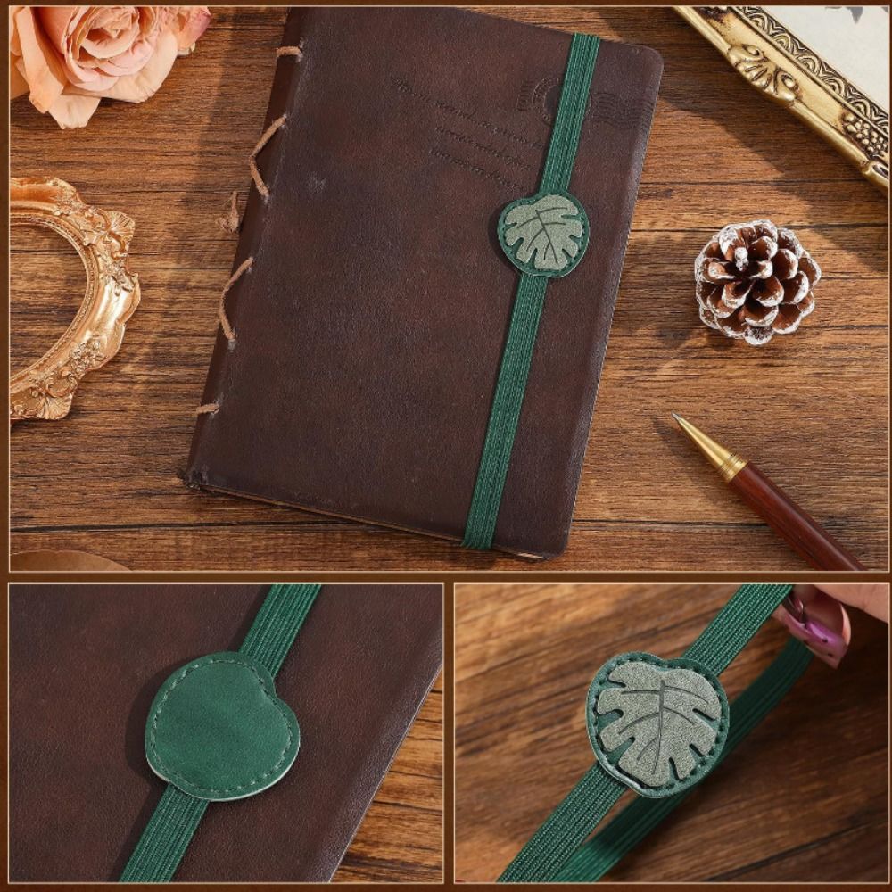 Vintage Elastic Bands Leather  - Journal Leather Hardcover บทวิจารณ์และราคา