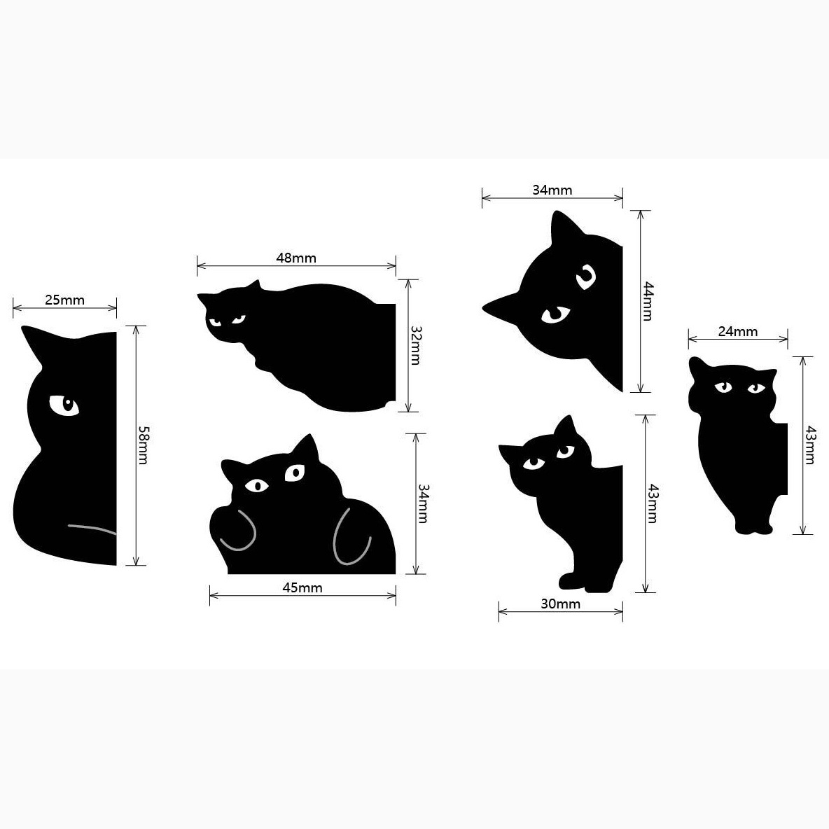 Cute Black Cat Magnetic Bookma - Bookmark Magnetic Clip บทวิจารณ์และราคา