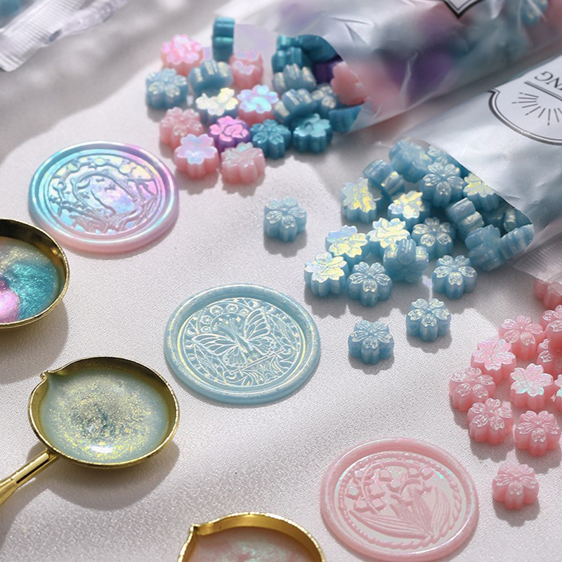 90pcs Mixed Color Glitter Saku - Wax Seal Stamp Kit บทวิจารณ์และราคา