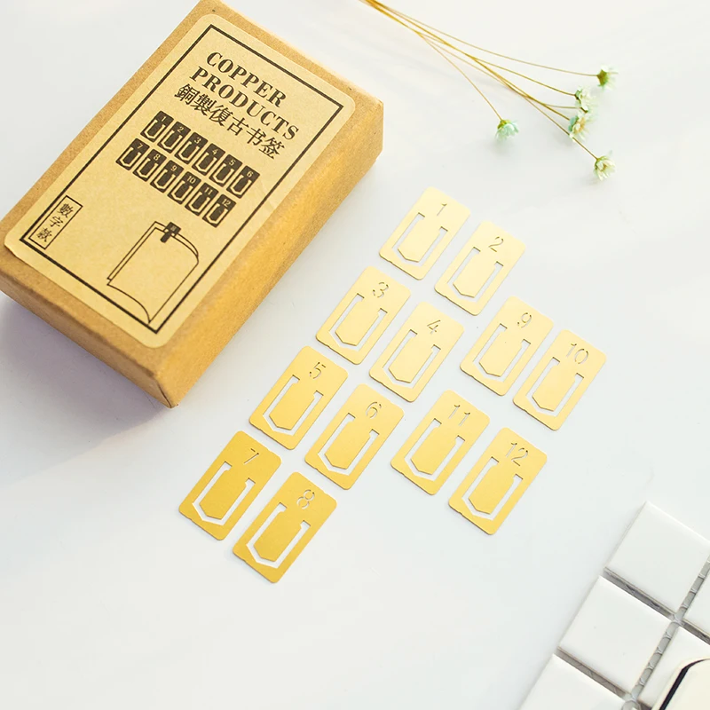 12 Pcs/lot Vintage Copper Book - Stationery And Office Supply Stores บทวิจารณ์และราคา