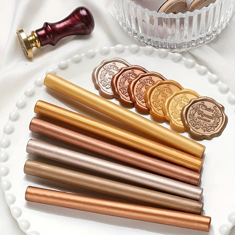 6Pcs Wax Seal Sticks 26Colors  - Wax Seal Stamp Kit บทวิจารณ์และราคา