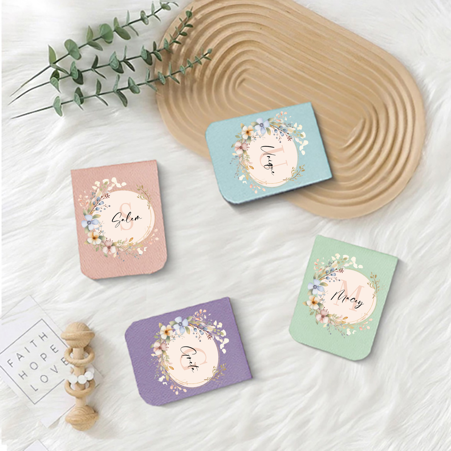 1pc Name Bookmark with Mirror  - Bookmark Magnetic Clip บทวิจารณ์และราคา