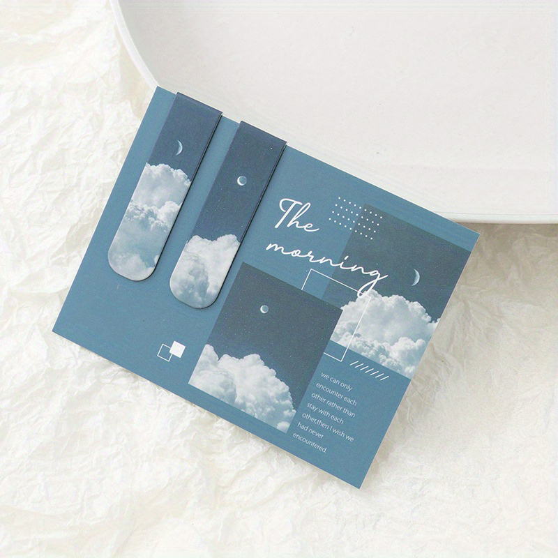 2pcs Landscape Themed Magnetic - Bookmark Magnetic Clip บทวิจารณ์และราคา