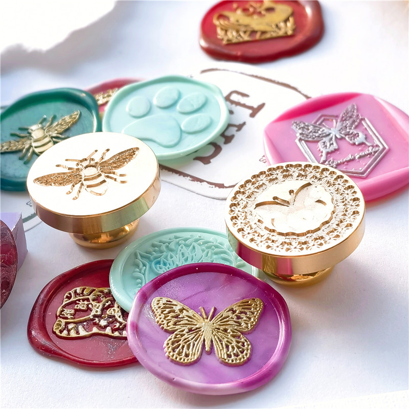 Wax Seal Stamp head butterfly  - Wax Seal Stamp Kit บทวิจารณ์และราคา