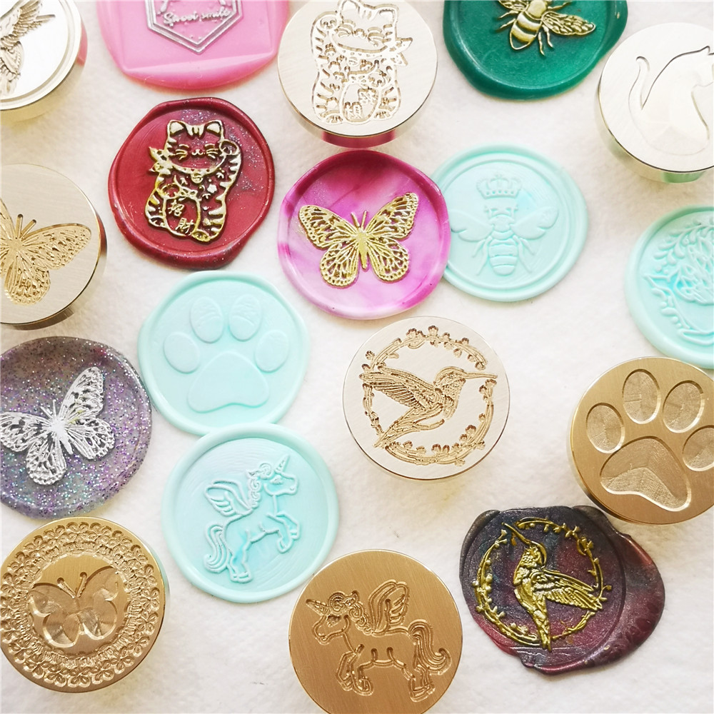 Wax Seal Stamp head butterfly  - Wax Seal Stamp Kit บทวิจารณ์และราคา