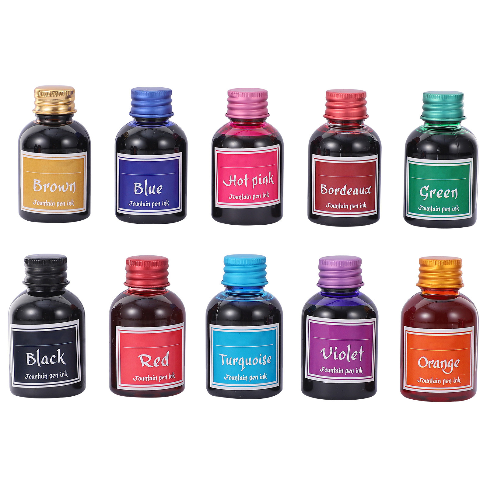 10 Bottles Fast-Drying Calligr - Calligraphy Ink Bottle บทวิจารณ์และราคา