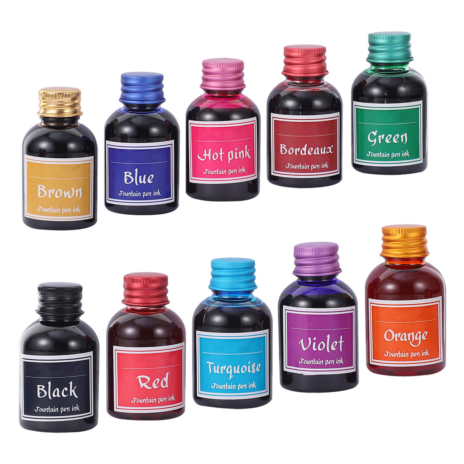 10 Bottles Fast-Drying Calligr - Calligraphy Ink Bottle บทวิจารณ์และราคา