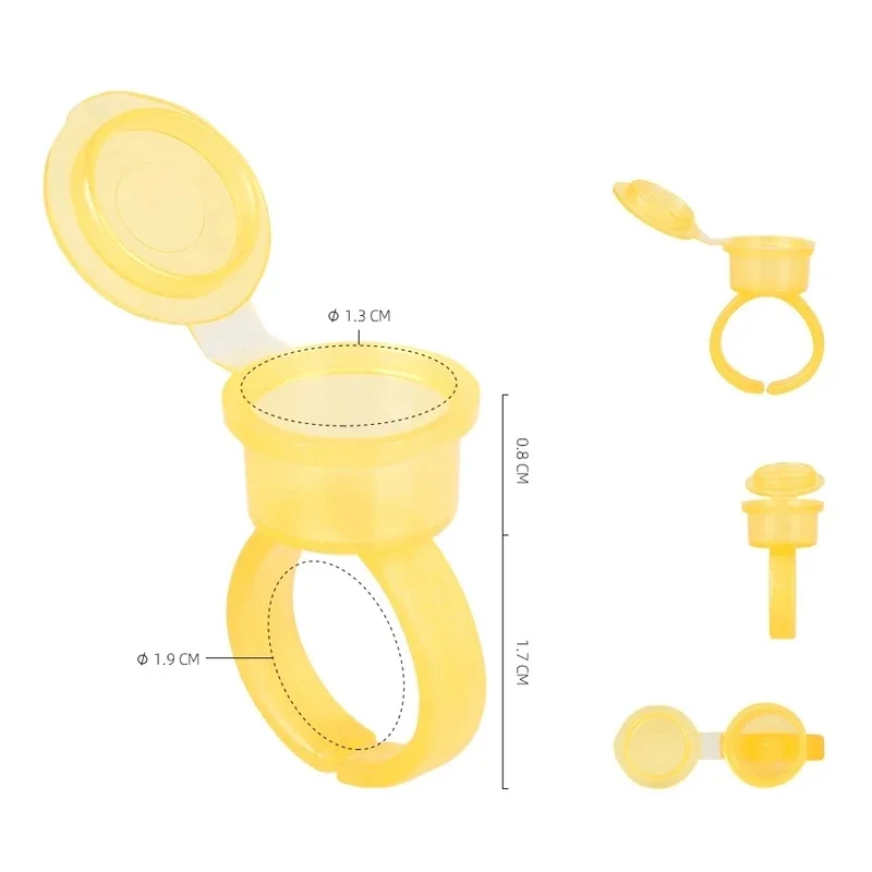 50PCS Tattoo Pigment Ink Ring  - Calligraphy Ink Bottle บทวิจารณ์และราคา