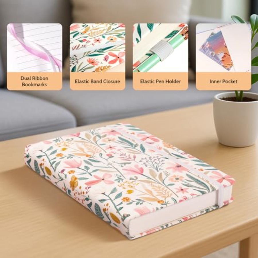 Floral Lined Journal for Women - Journal Leather Hardcover บทวิจารณ์และราคา
