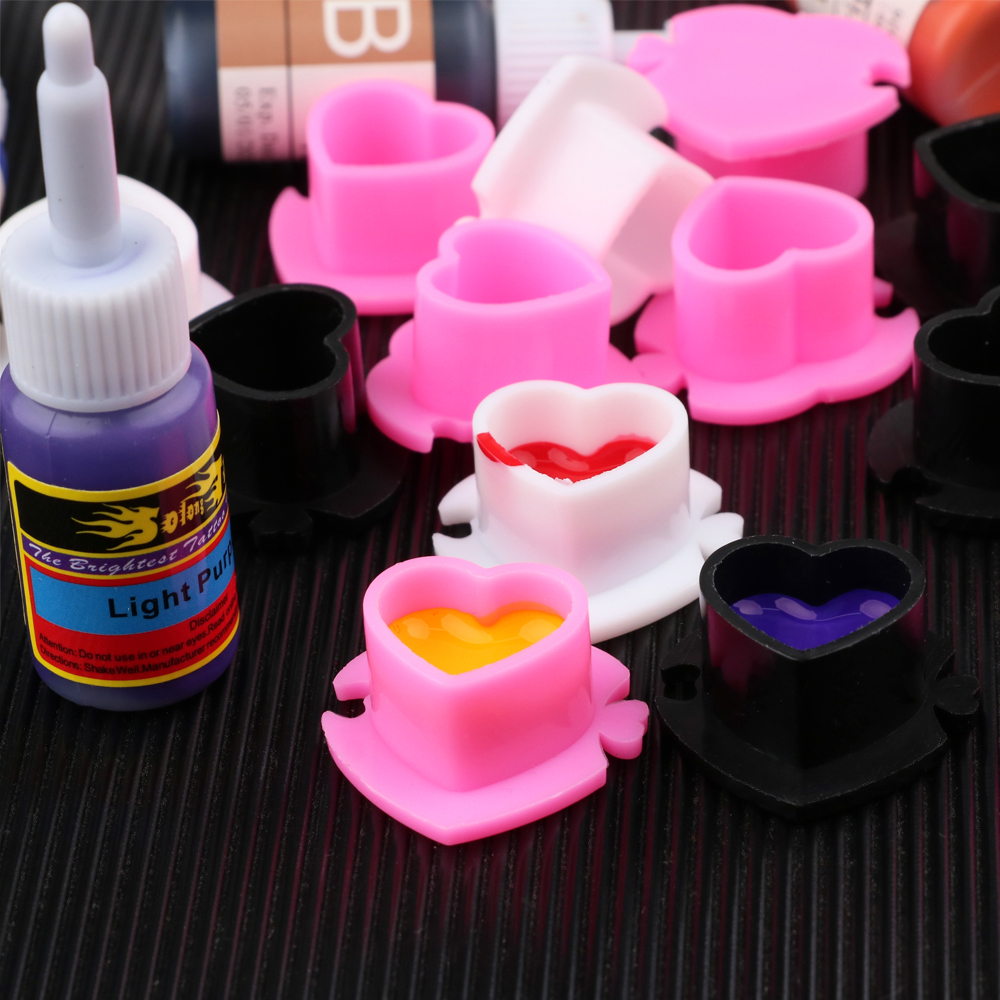 50pcs Tattoo Ink Cups Disposab - Calligraphy Ink Bottle บทวิจารณ์และราคา