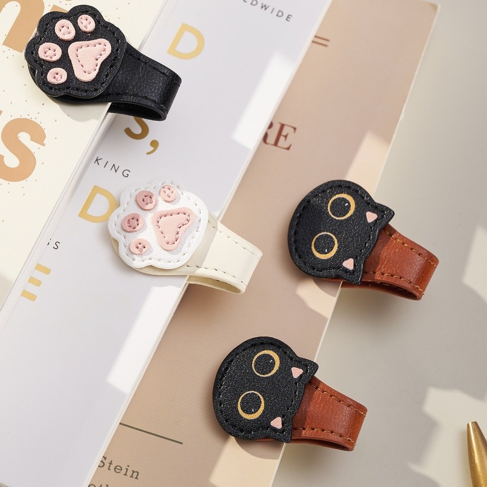 Cute PU Magnetic Page Clip Cat - Bookmark Magnetic Clip บทวิจารณ์และราคา