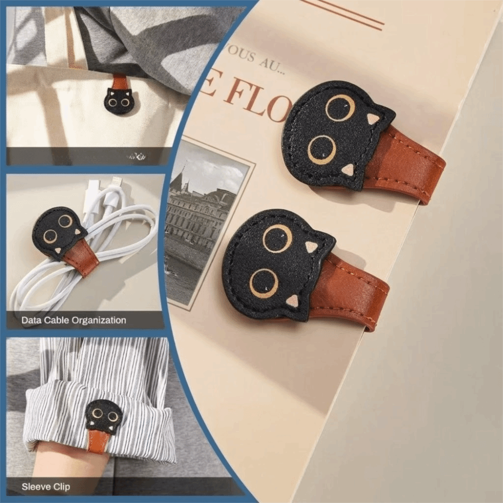 Cute PU Magnetic Page Clip Cat - Bookmark Magnetic Clip บทวิจารณ์และราคา