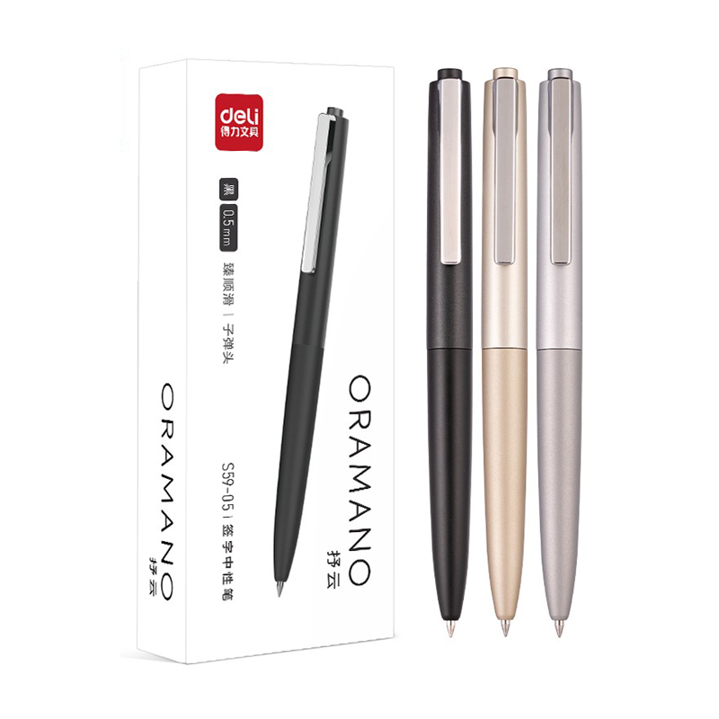 Deli 3pcs 0.5mm/0.7mm Black In - Stationery Supplies Business บทวิจารณ์และราคา