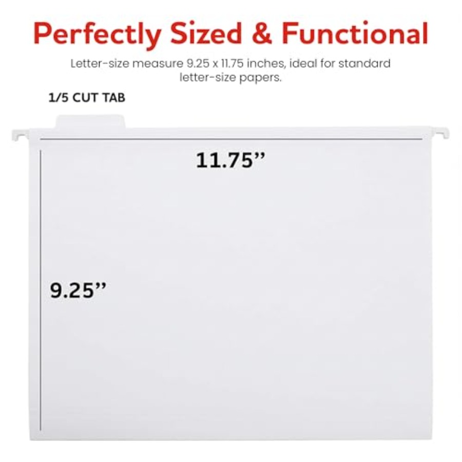 Hanging File Folders 8 Pack, L - File Folder Hanging บทวิจารณ์และราคา