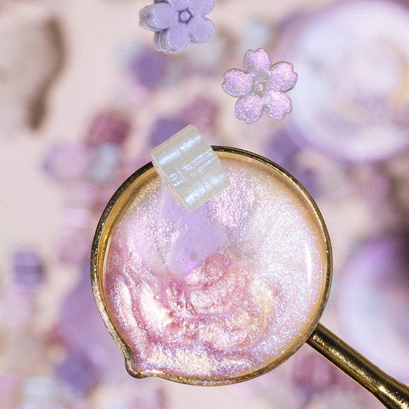 Mixed Color Glitter Sakura Wax - Wax Seal Stamp Kit บทวิจารณ์และราคา