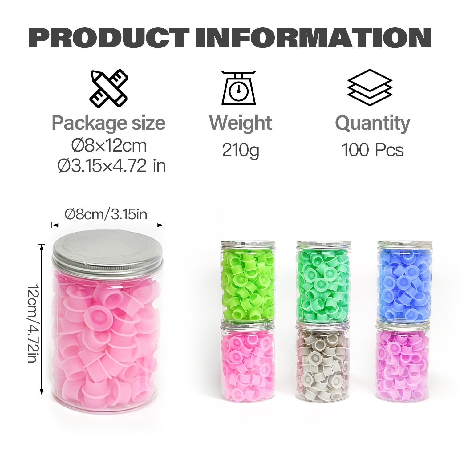 100Pcs Disposable Canned Silic - Calligraphy Ink Bottle บทวิจารณ์และราคา