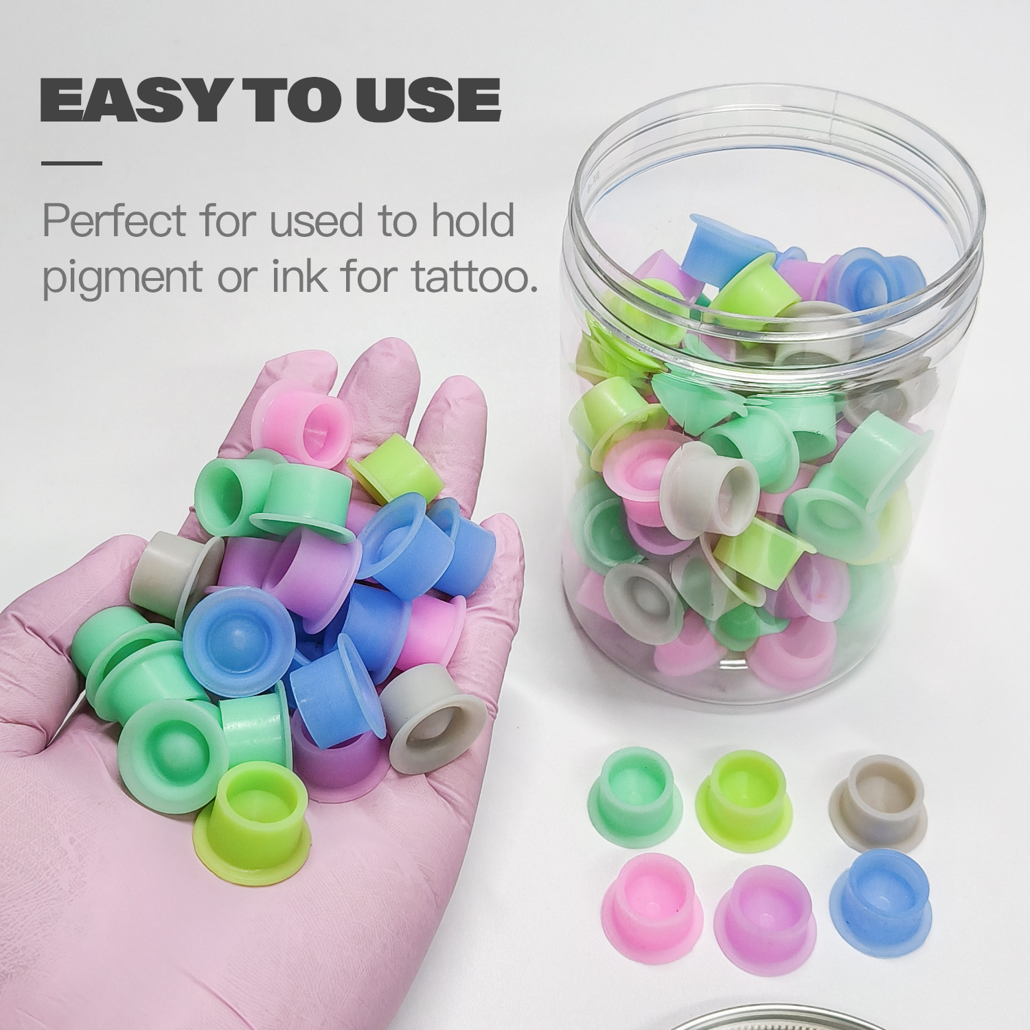 100Pcs Disposable Canned Silic - Calligraphy Ink Bottle บทวิจารณ์และราคา