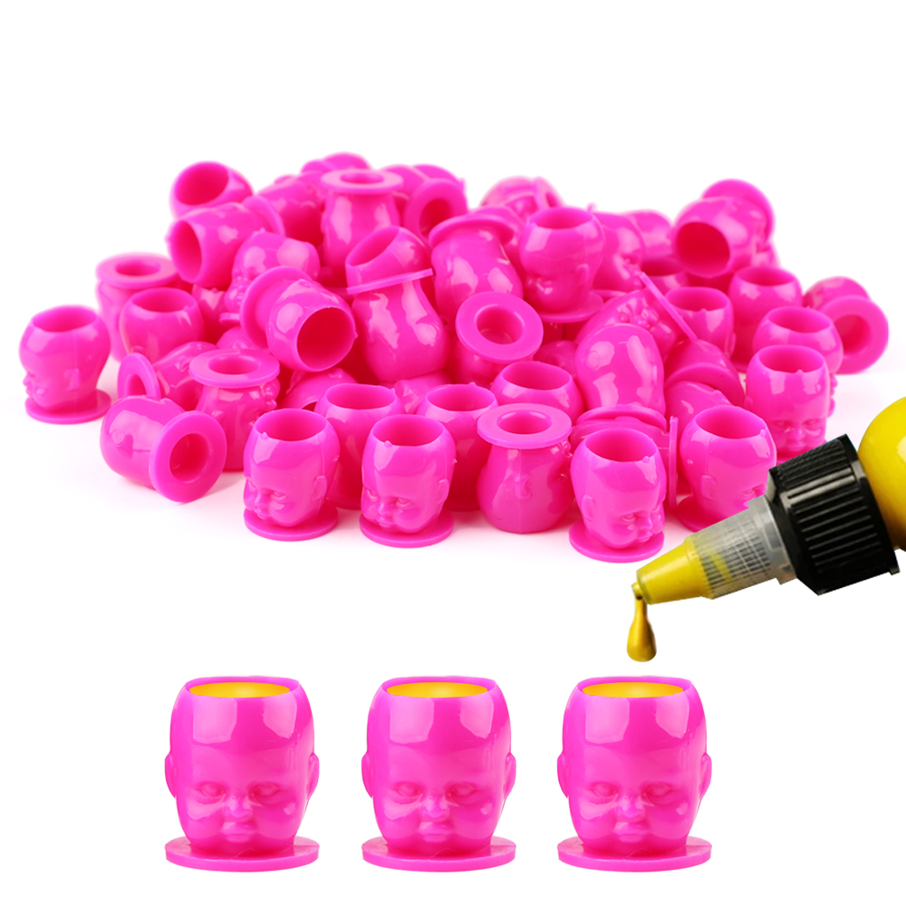 50pcs Plastic Disposable Tatto - Calligraphy Ink Bottle บทวิจารณ์และราคา