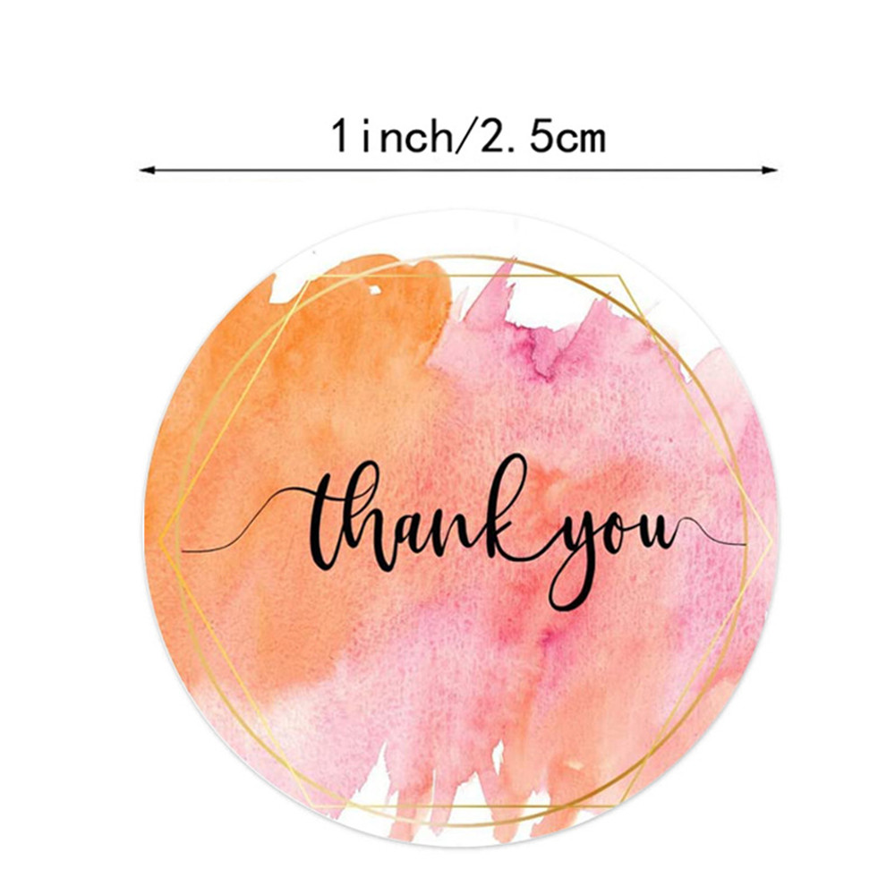 100-500 Pcs Thank You Stickers - Stationery Supplies Business บทวิจารณ์และราคา