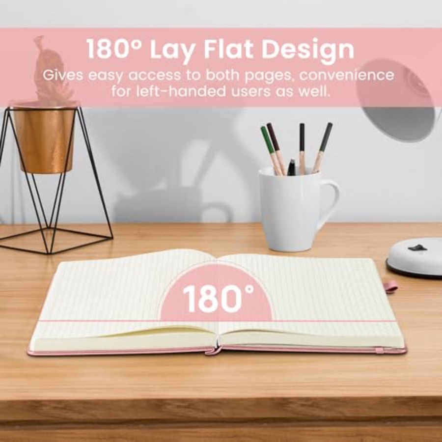 A5 Graph Journal Notebook for  - Journal Leather Hardcover บทวิจารณ์และราคา