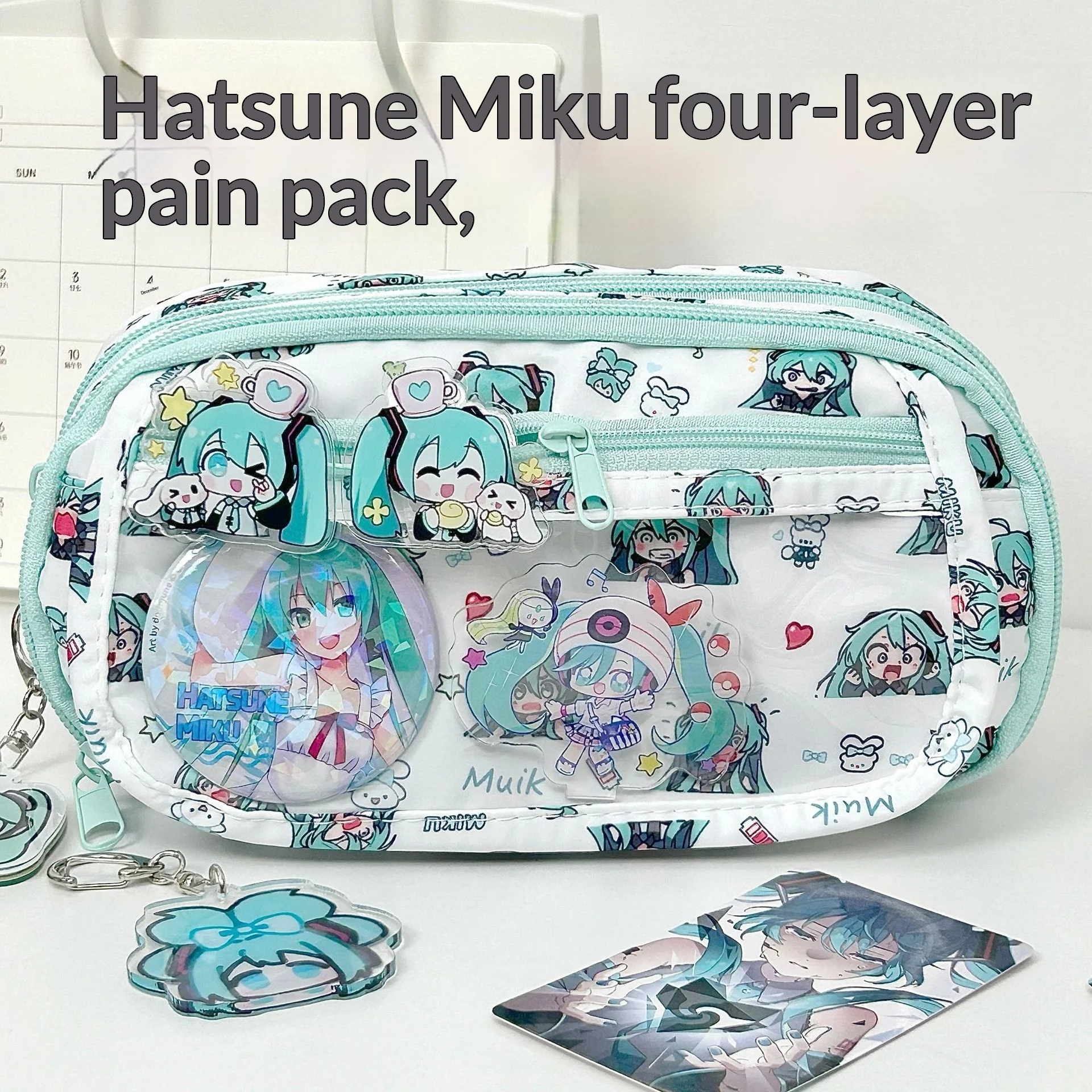 Hatsune Miku Cute Large Capaci - Pencil Case Large บทวิจารณ์และราคา