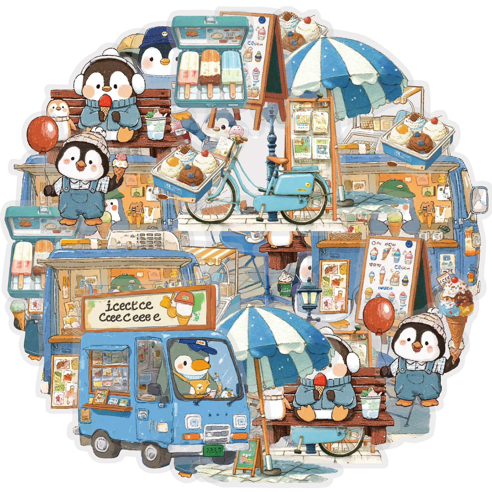 Etori Life 15Pcs Cute Penguin  - Stationery And Office Supply Stores บทวิจารณ์และราคา