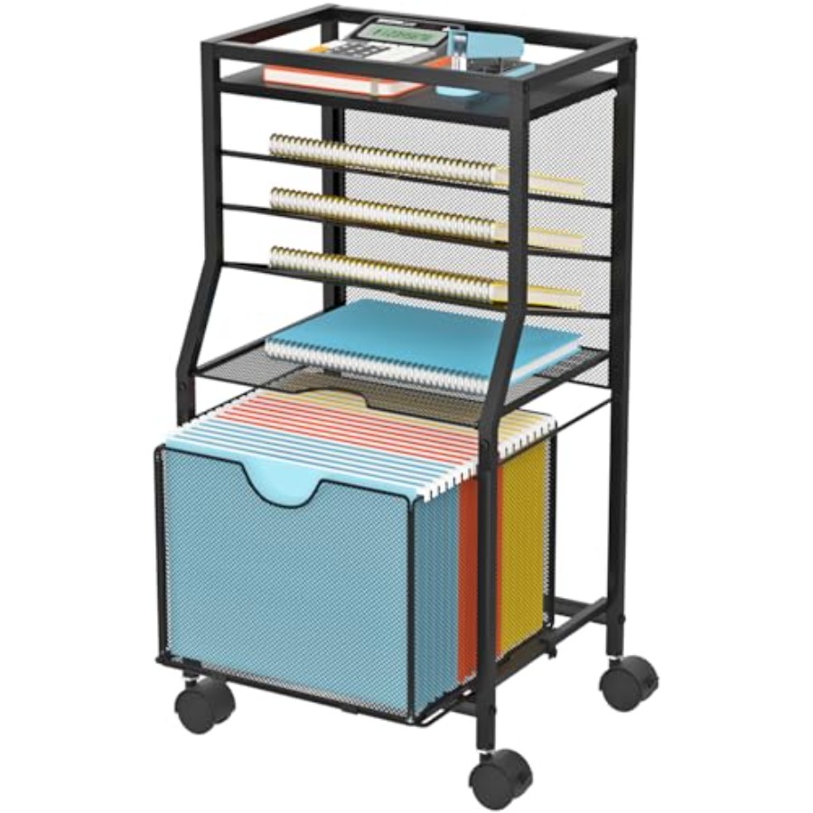 Rolling File Cart 6-Tier Desk  - File Folder Hanging บทวิจารณ์และราคา