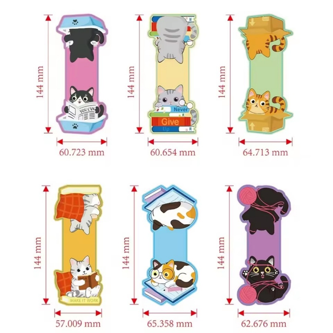 1set Creative Cat Pattern Magn - Bookmark Magnetic Clip บทวิจารณ์และราคา