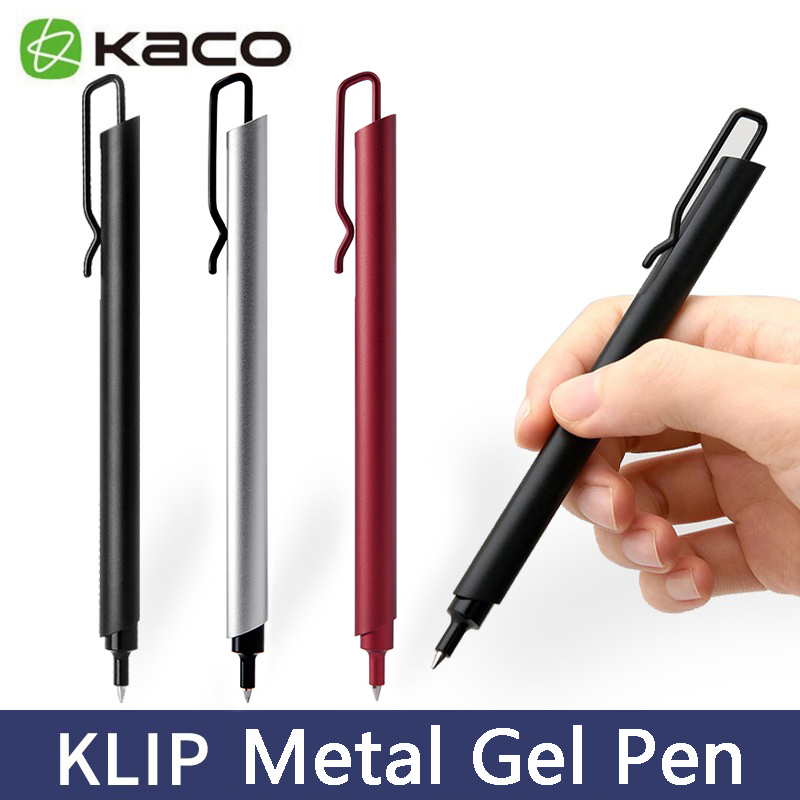 Kaco Metal Gel Pen 0.5MM Black - Stationery Supplies Business บทวิจารณ์และราคา